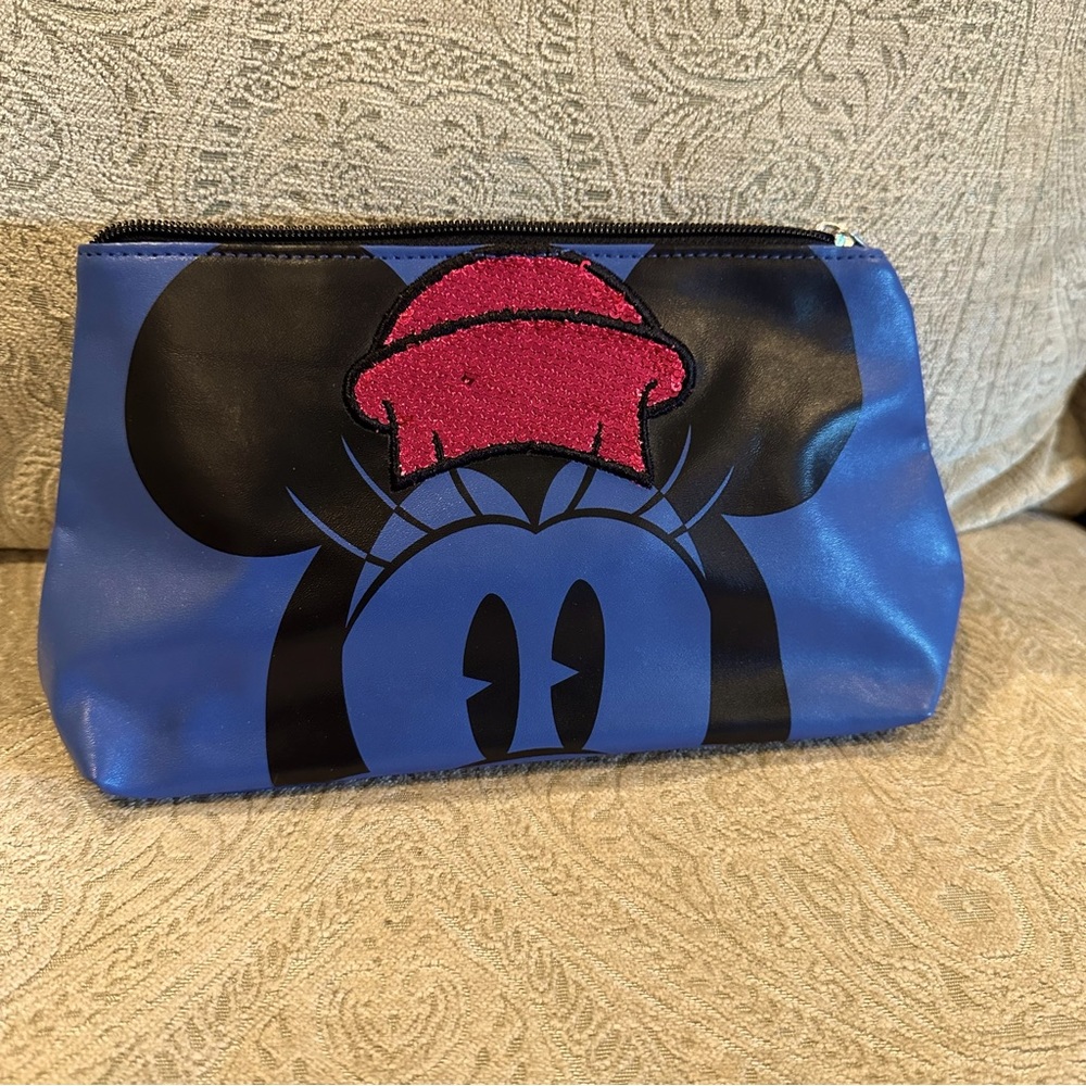 Minnie Pie Eye Polka Dot Sequin Cosmetic Bag Zipper Organizer Rare HTF Cute